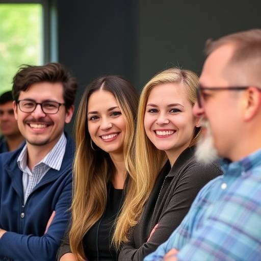 Participantes de un taller de oratoria disfrutando y aprendiendo